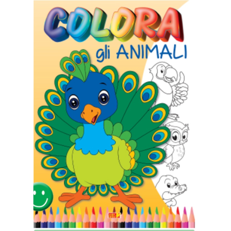 LIBRO DA COLORARE COLORA GLI ANIMALI 32PG V.2,60