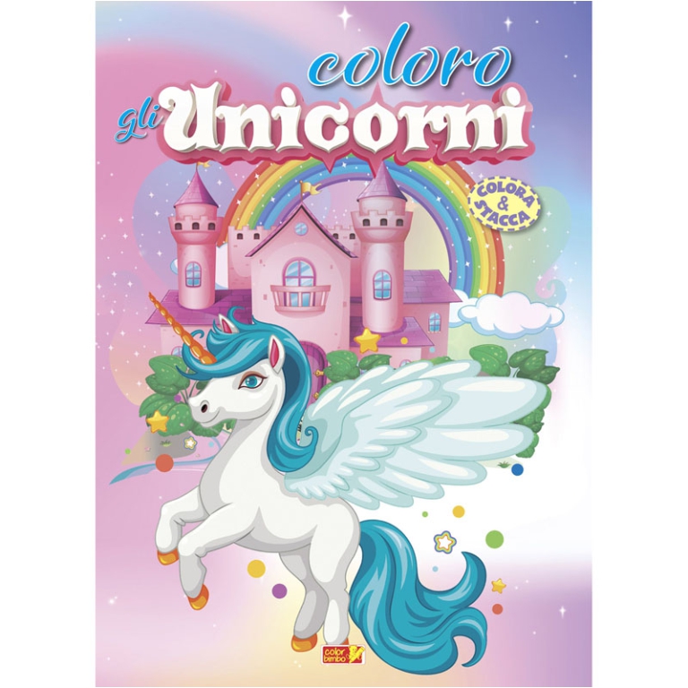 LIBRO DA COLORARE COLORO GLI UNICORNI 64PG V.4,90