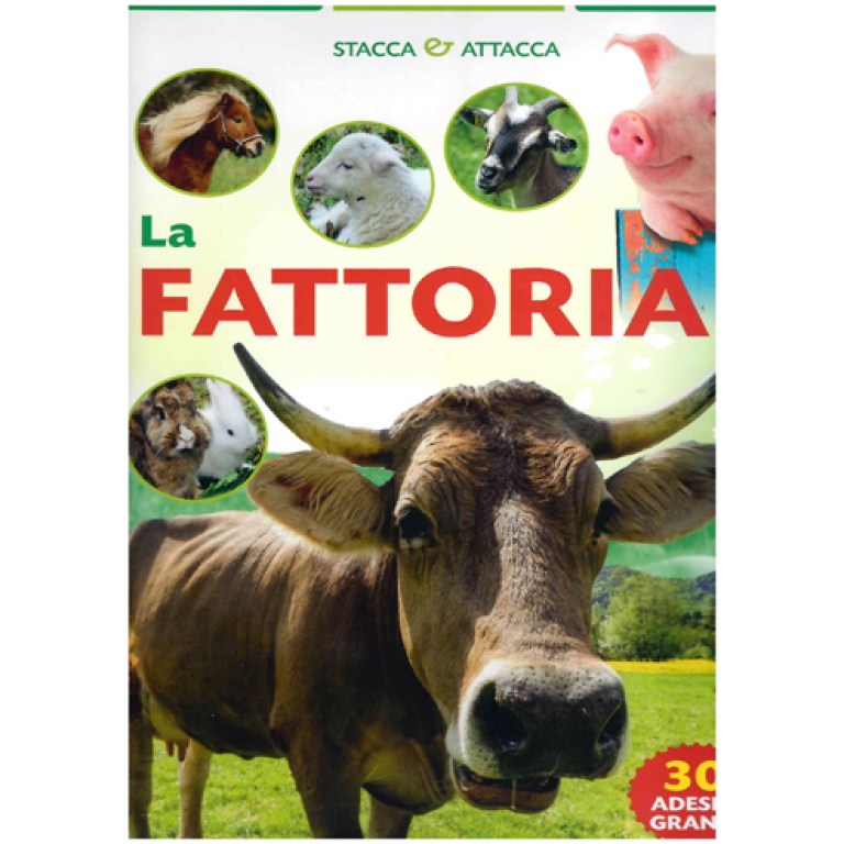 LIBRO DA COLORARE STICKERS FATTORIA 24PG V.4,90