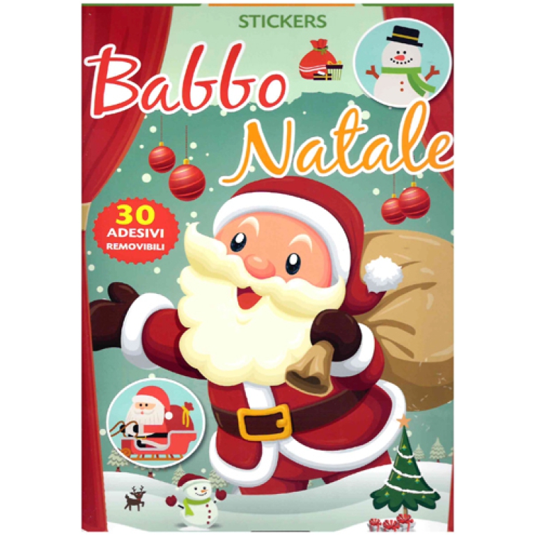 STICKERS BABBO NATALE    24PG CRESCERE V.4,90