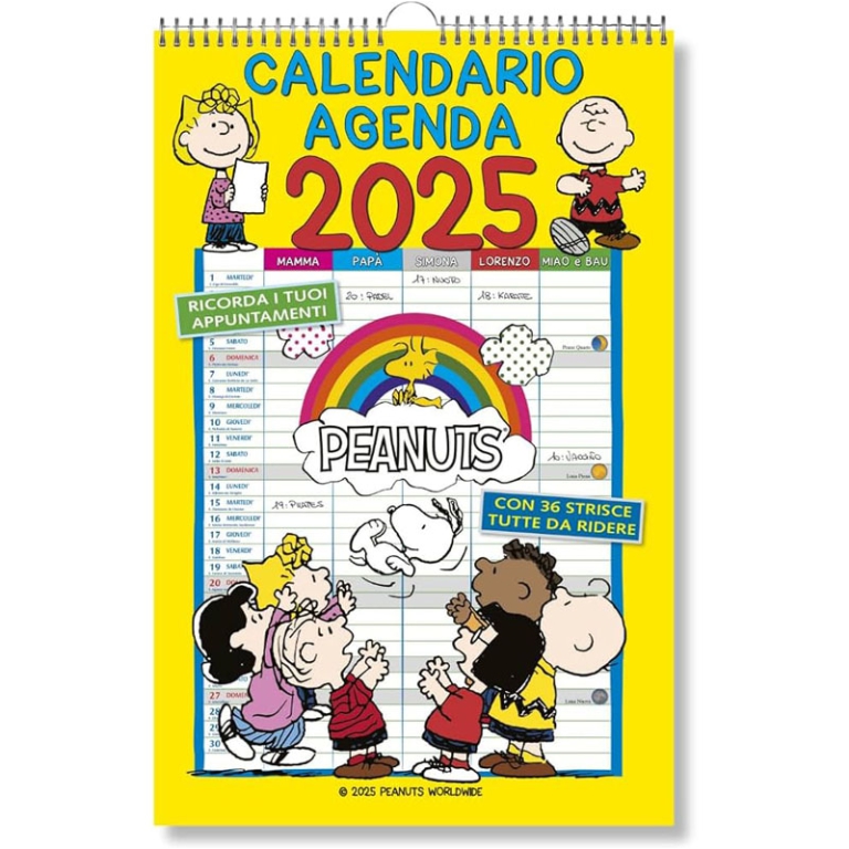 CALENDARIO AGENDA PEANUTS