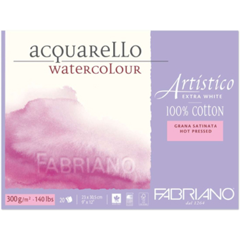 BLOCCO 35X50 300GR 15FG  ACQUARELLO GRANA FINE