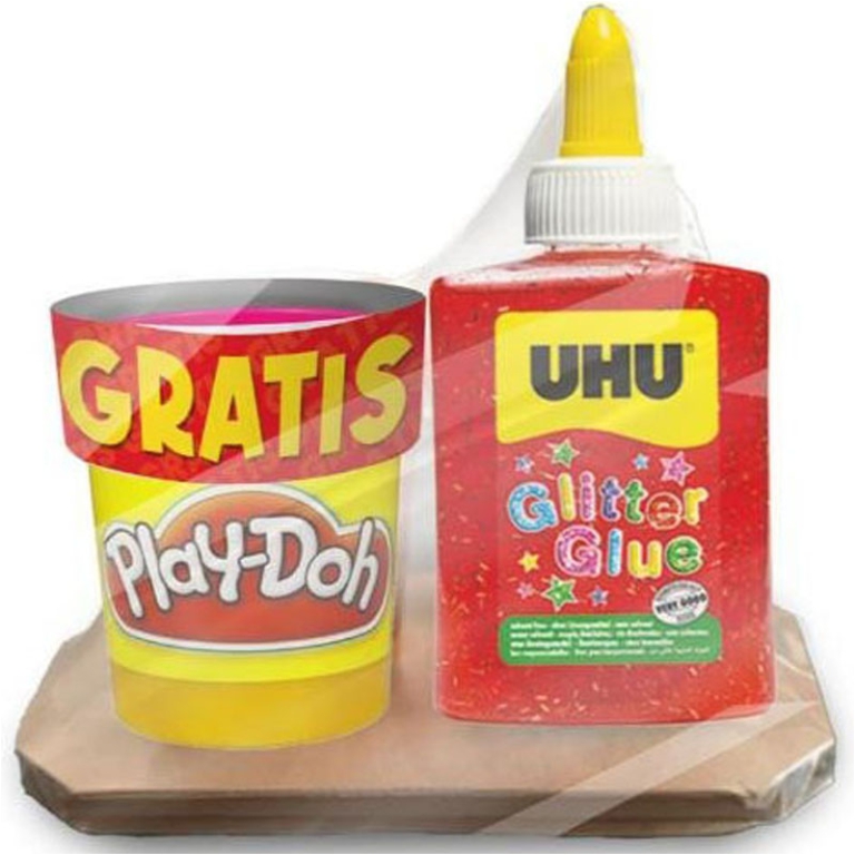 UHU GLITTER COLOURS 88ML CON PLAY-DOH OMAGGIO 2