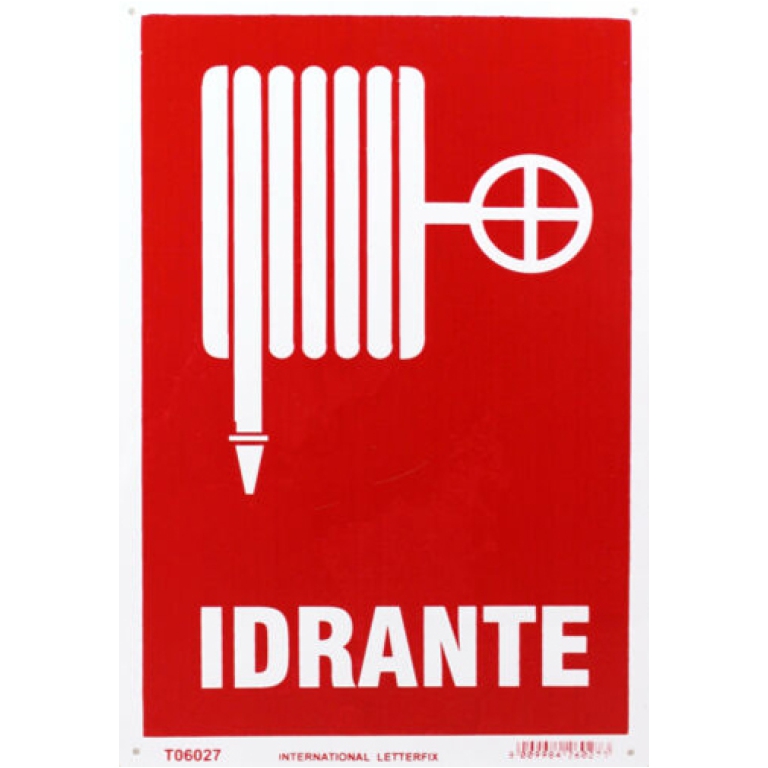 TARGA 20X30 IDRANTE T06027