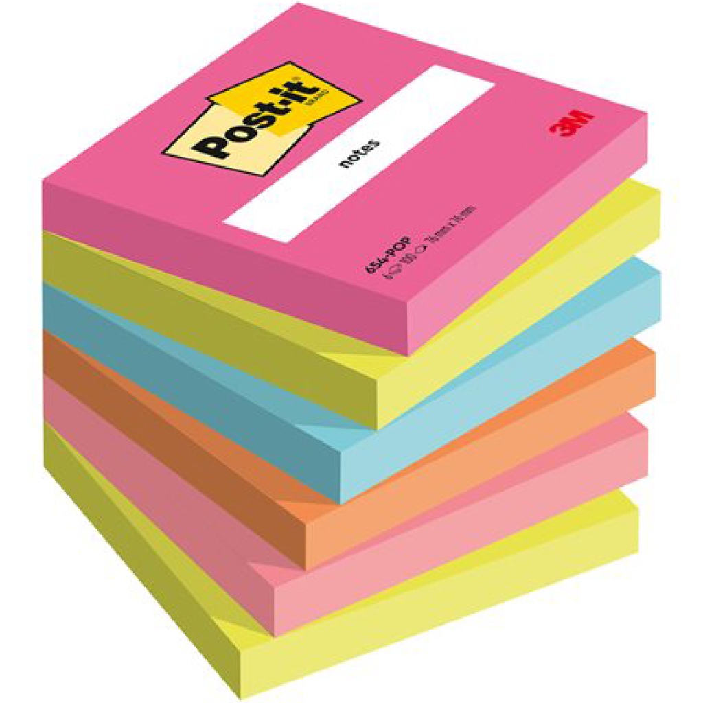 POST-IT 3M 654 6PZ 76X76 POPTIMSITIC: vendita ingrosso con consegna veloce