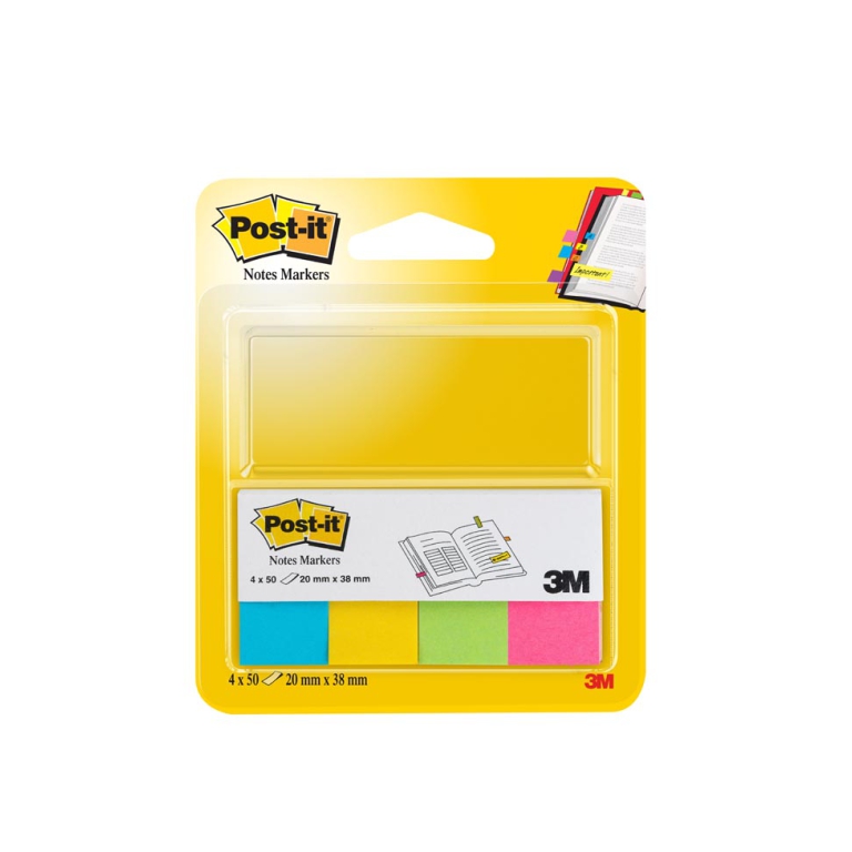 POST-IT 3M 670 4PZ 20X38 COLOR 200 SEGNAPAGINA