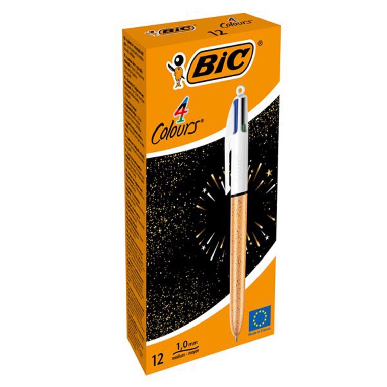 SFERA BIC 4 COLORI 12PZ  CHAMPAGNE GOLD 2