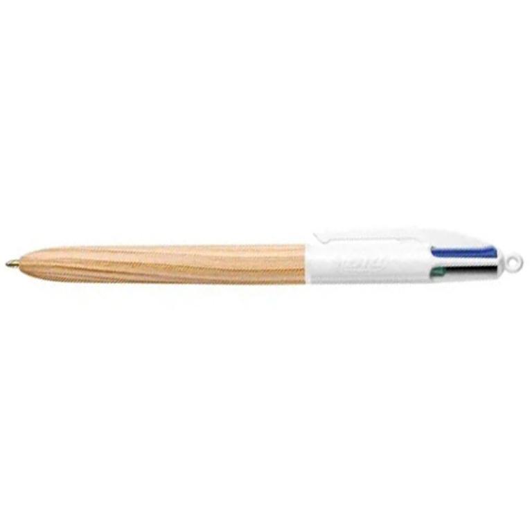 SFERA BIC 4 COLORI 12PZ  WOOD STYLE