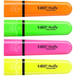 EVIDENZIATORI BIC 4 COL  BLISTER COLORI FORTI