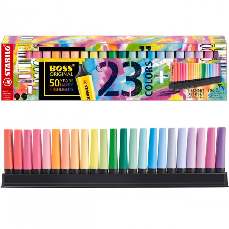 EVIDENZIATORI BOSS 23 COLORI DESKSET STABILO