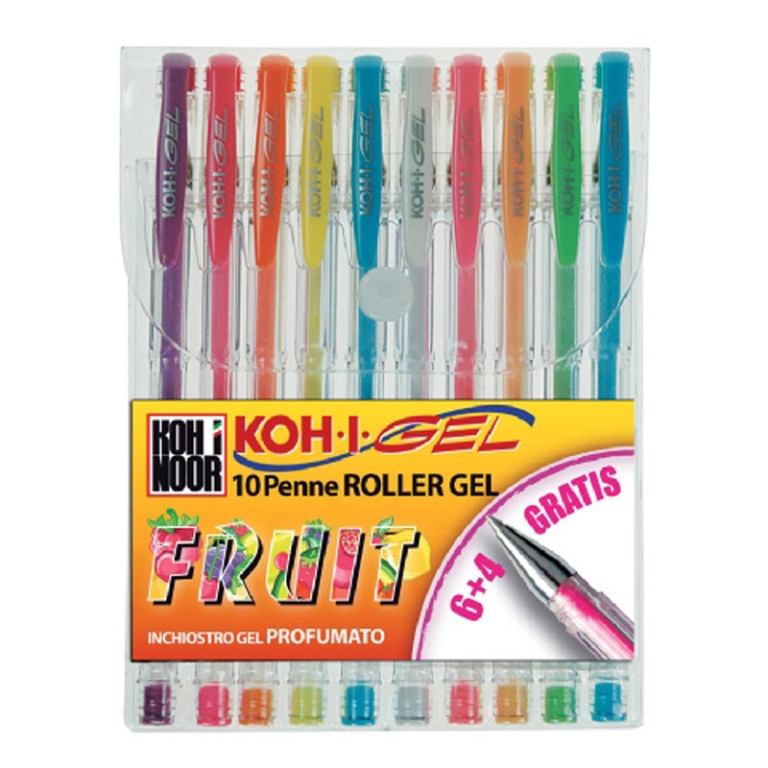 ROLLER GEL 10 COLORI     FRUIT PROFUMATI