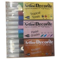 DECORITE PUNTA TONDA 4PZ  COL.ASS. ARTLINE