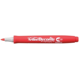 DECORITE PUNTA TONDA 12PZ ROSSO METALLIC ARTLINE