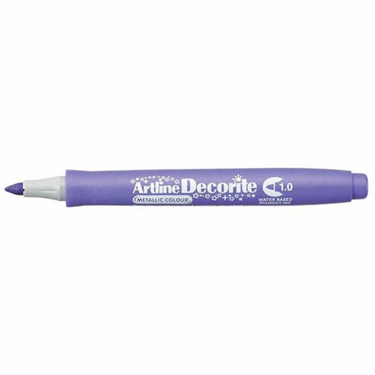 DECORITE PUNTA TONDA 12PZ VIOLA METALLIC ARTLINE