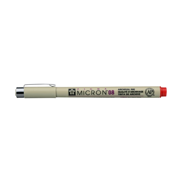 FINELINER PIGMA MICRON (08) 0,5MM ROSSO 12PZ