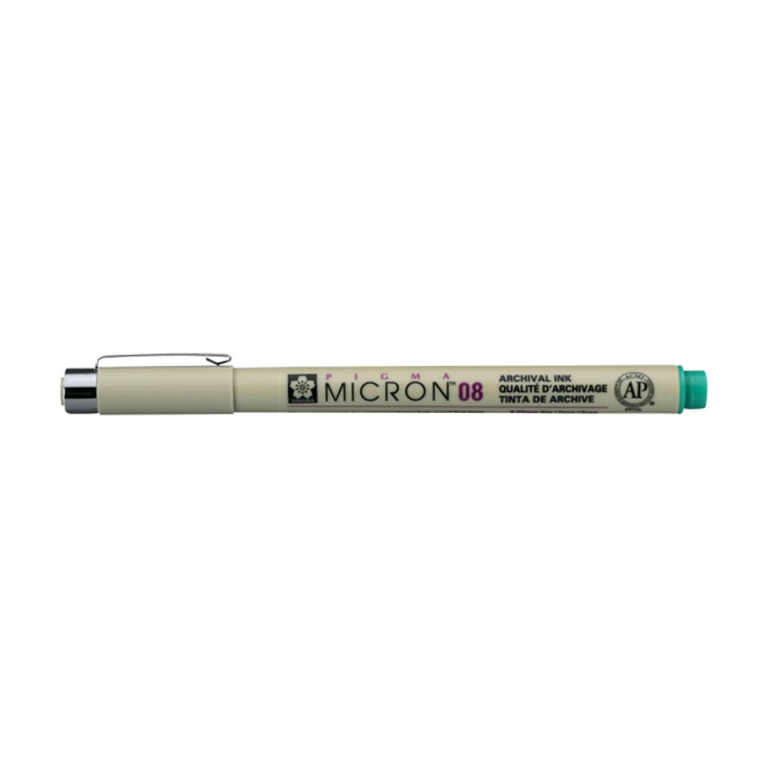 FINELINER PIGMA MICRON (08) 0,5MM VERDE 12PZ