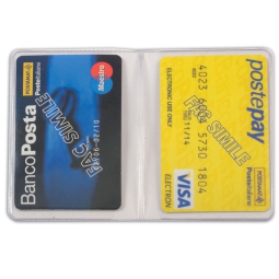 PORTACARD PVC BICARD 25PZ 2 TASCHE