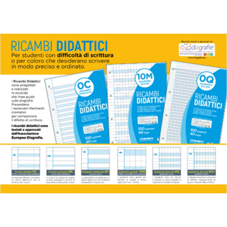 RICAMBI A4 RIG.5MM DOPPIO SPAZIO DISGRAFICI 100GR 2