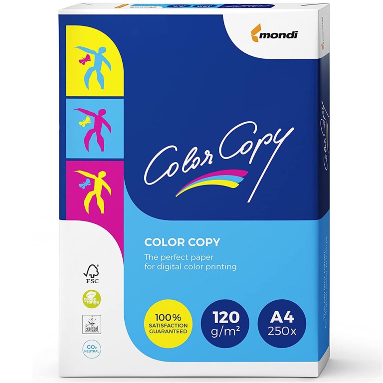 CARTA A4 120GR COLORCOPY MONDI 250FG