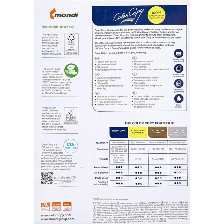 CARTA A3 200GR COLORCOPY 250FG 2