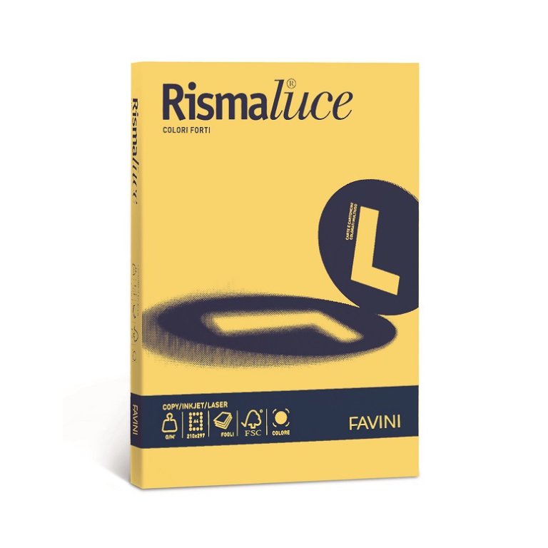 CARTA A4 200GR 125FG GIALLO SOLE RISMALUCE