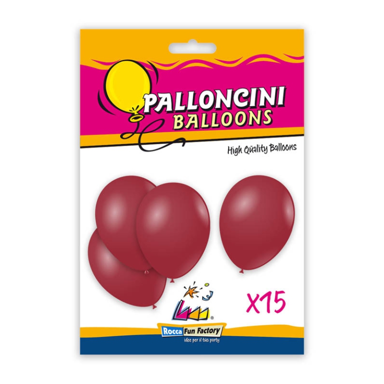 PALLONCINI 15PZ 30CM BORDEAUX BIO