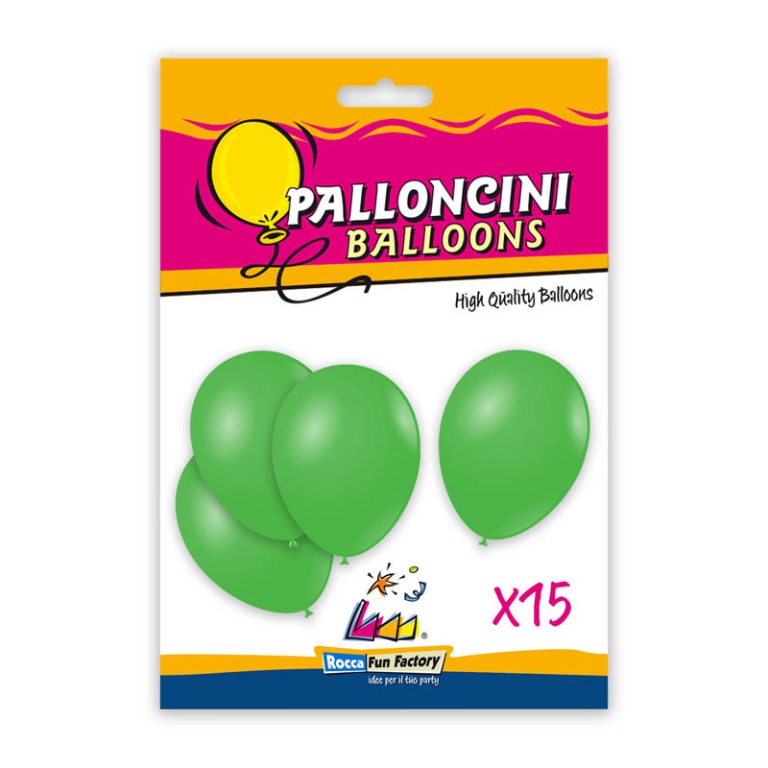 PALLONCINI 15PZ 30CM VERDE BIO