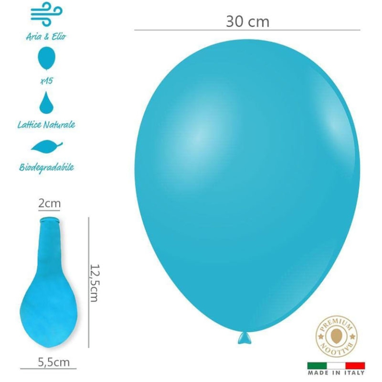 PALLONCINI 100PZ 30CM CELESTE BIO 2