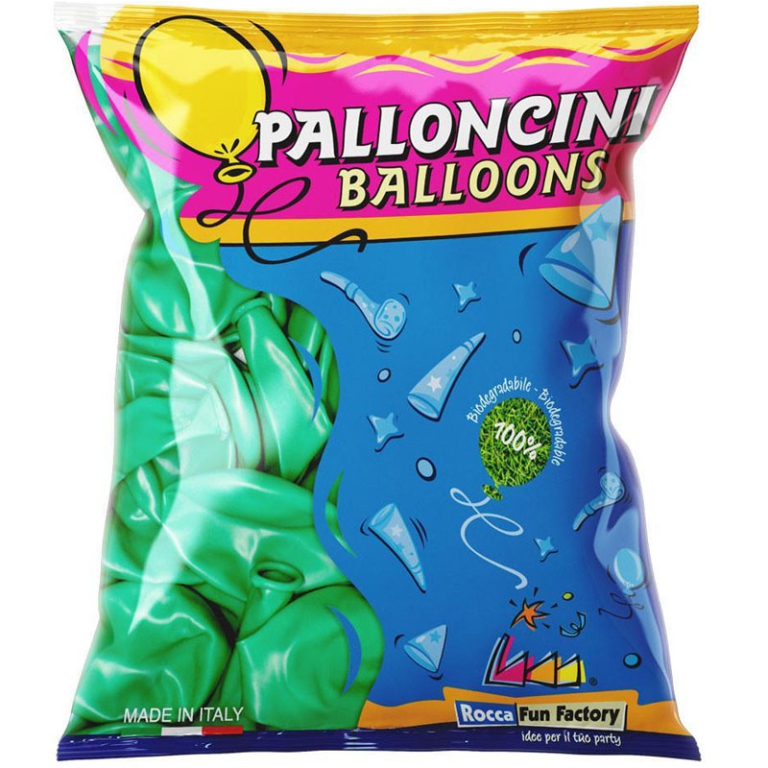 PALLONCINI 100PZ 30CM VERDE BIO 5