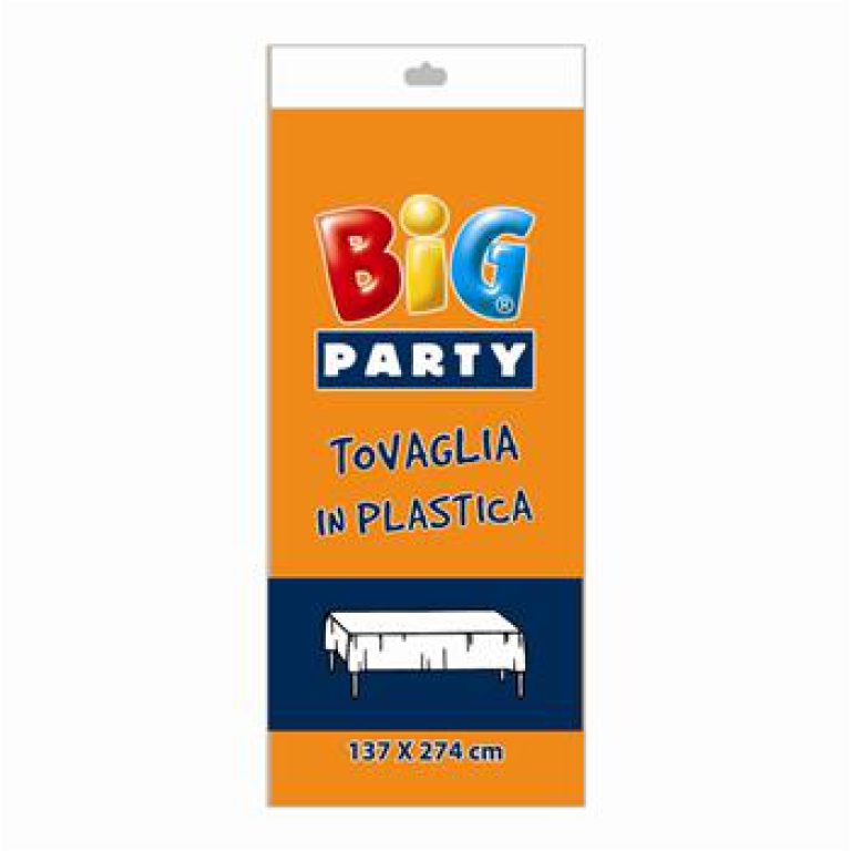 TOVAGLIA PLASTICA        135X270CM ARANCIO BLISTER