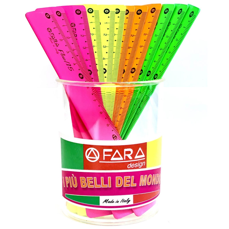 RIGA 15CM METALLO FLUO   20PZ FARA