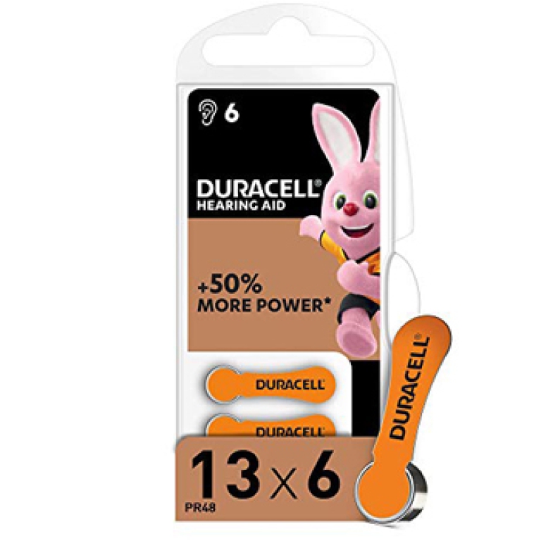 BATTERIE DA 13 ACUSTICA  6PZ DURACELL