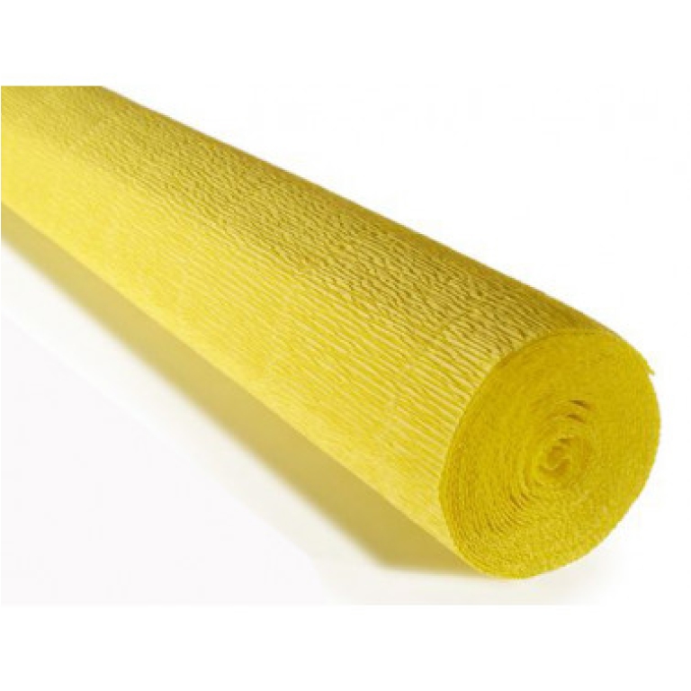 ROTOLO CARTA CRESPA 180GR GIALLO CHIARO 5PZ