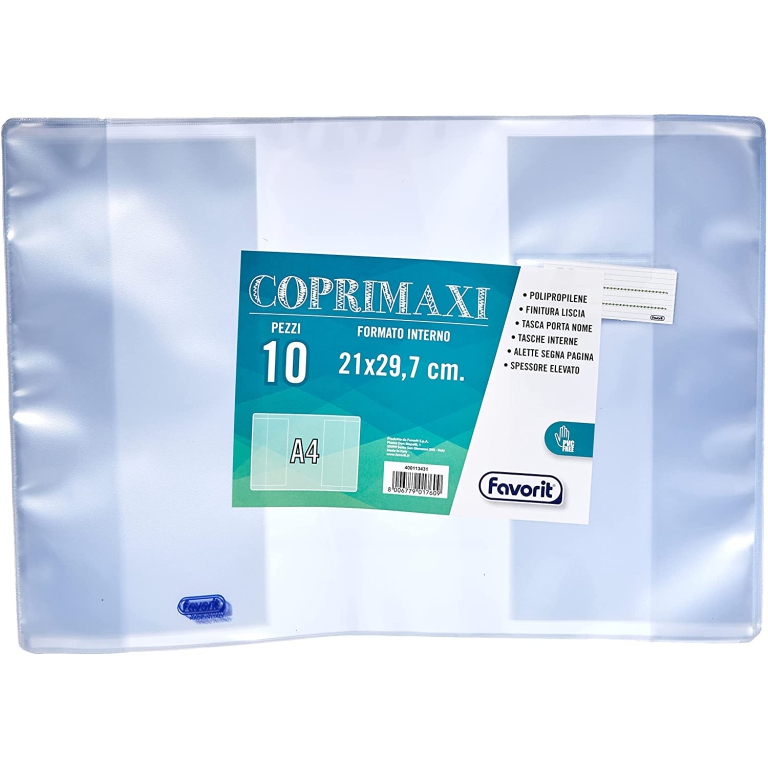 COPRIMAXI LISCI PORTANOME TRASPARENTE PP140 50PZ 3