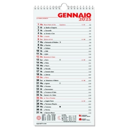 CALENDARI OLANDESI CON SPIRALE 17X33CM 10PZ