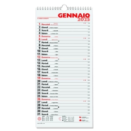 CALENDARI OLANDESI CON SPIRALE 19X40CM 10PZ