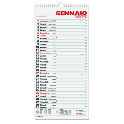 CALENDARI OLANDESI CON SPIRALE 23X48CM 10PZ