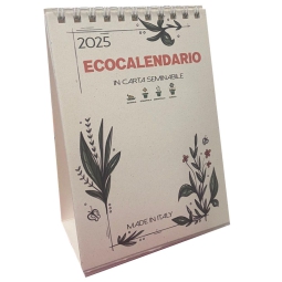 ECOCALENDARIO DA TAVOLO  CON SEMI SPIRALE