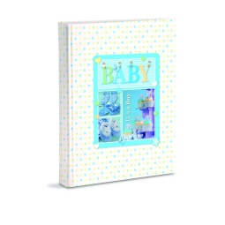 DIARIO NASCITA 17X24CM   BABY CELESTE