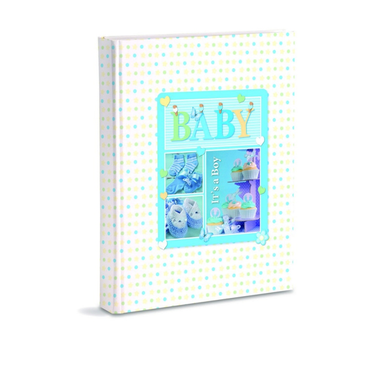 DIARIO NASCITA 17X24CM   BABY CELESTE