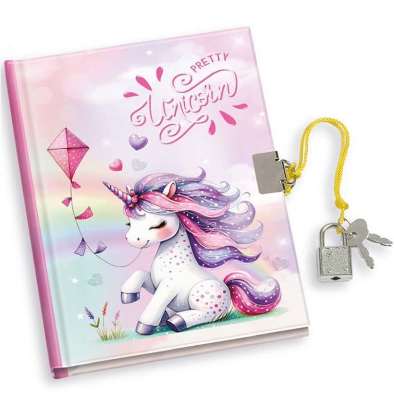 DIARIO SEGRETO 13X18CM UNICORN CON LUCCHETTO 3