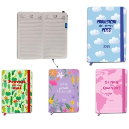 AGENDA GIORNALIERA 2025  14X9CM FLOWER MOTIVATION