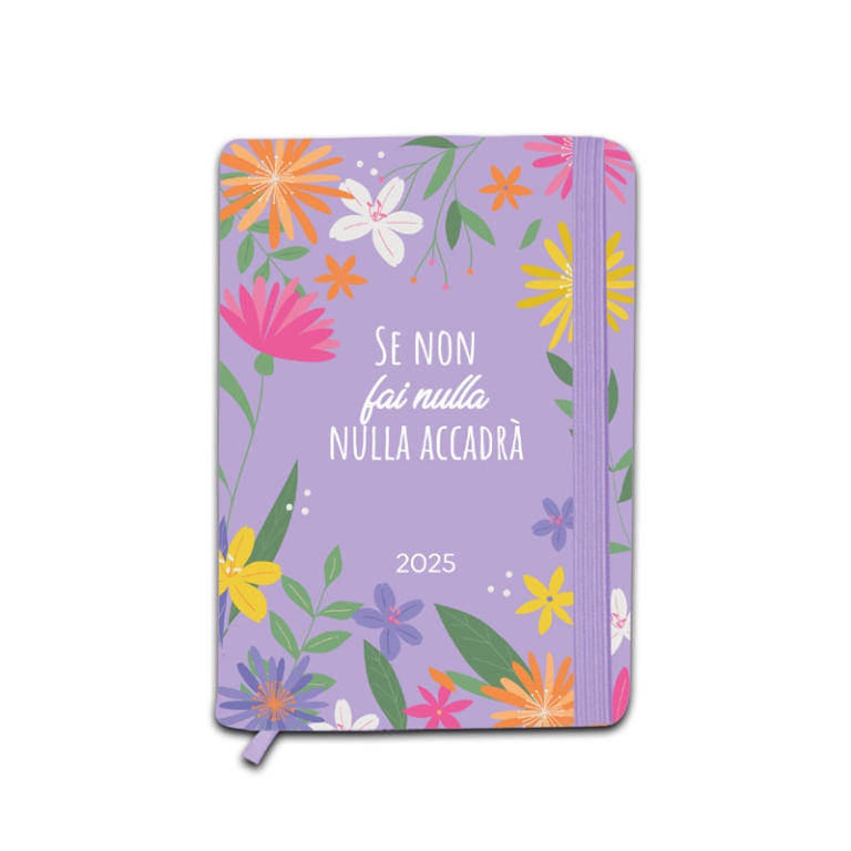 AGENDA GIORNALIERA 2025  14X9CM FLOWER MOTIVATION 5