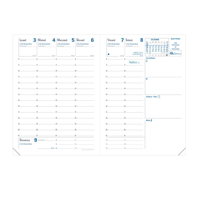 AGENDA RIGIRO 9X12,5 IMPALA QUO VADIS 2