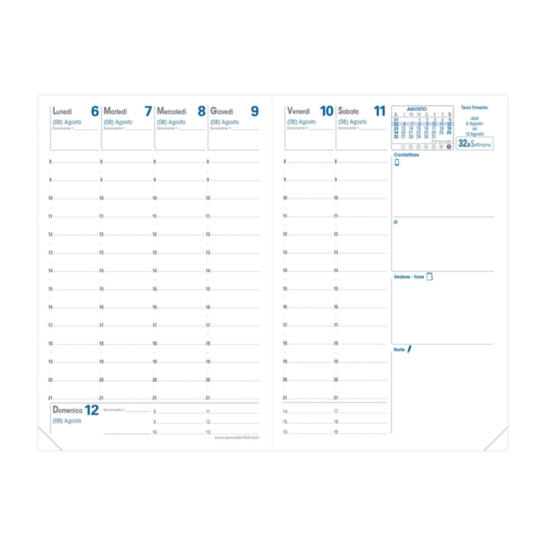 AGENDA UNIVERSITAIRE 10X15 12M IMPALA QUO VADIS 2