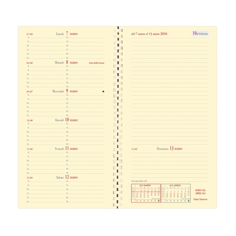 AGENDA ITALNOTE S 8,8X17 IMPALA NERO QUO VADIS 2