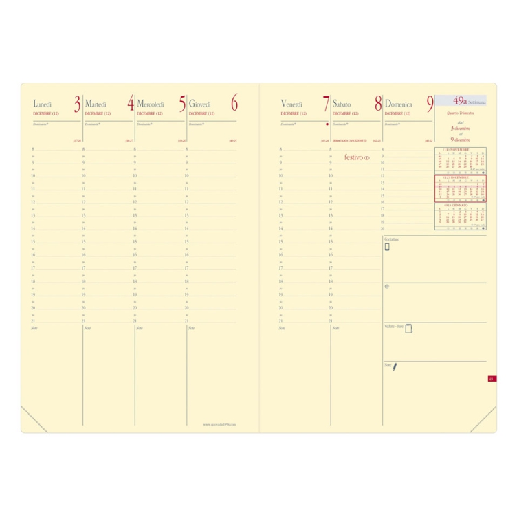 AGENDA MINISTRO 16X24 MARLOW CAMMELLO QUO VADIS 2