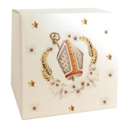 SCATOLA 6X6CM CARTA STAMPATA 10PZ CRESIMA