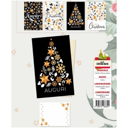 BIGLIETTI XMAS 8,5X13,5CM 48PZ CON BUSTA