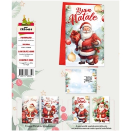 BIGLIETTI XMAS 8,5X13,5CM 48PZ CON BUSTA